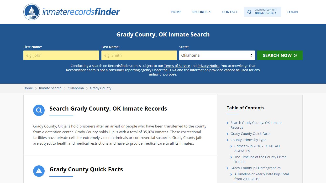 Grady County, OK Inmate Lookup & Jail Records Online